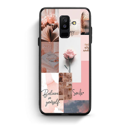 samsung A6 Plus Aesthetic Collage θήκη από τη Smartfits με σχέδιο στο πίσω μέρος και μαύρο περίβλημα | Smartphone case with colorful back and black bezels by Smartfits