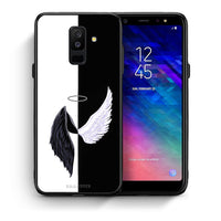 Thumbnail for Θήκη Samsung A6+ 2018 Angels Demons από τη Smartfits με σχέδιο στο πίσω μέρος και μαύρο περίβλημα | Samsung A6+ 2018 Angels Demons case with colorful back and black bezels