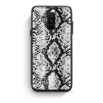 24 - samsung galaxy A6 Plus  White Snake Animal case, cover, bumper
