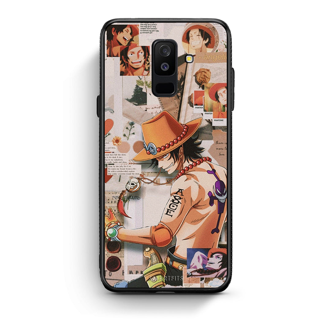 samsung A6 Plus Anime Collage θήκη από τη Smartfits με σχέδιο στο πίσω μέρος και μαύρο περίβλημα | Smartphone case with colorful back and black bezels by Smartfits