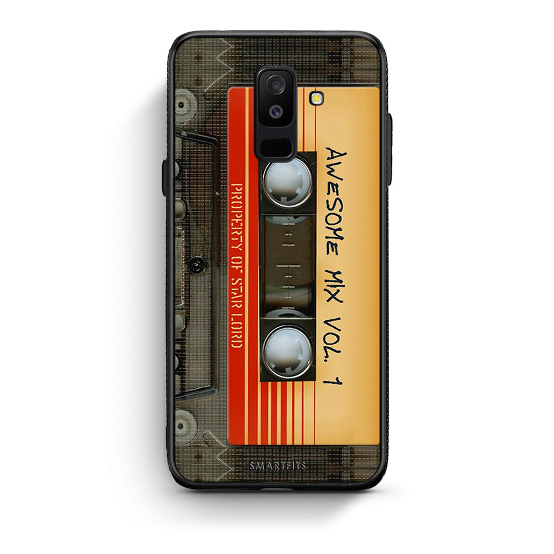 samsung A6 Plus Awesome Mix θήκη από τη Smartfits με σχέδιο στο πίσω μέρος και μαύρο περίβλημα | Smartphone case with colorful back and black bezels by Smartfits