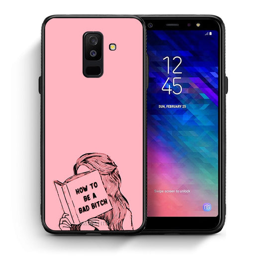 Θήκη Samsung A6+ 2018 Bad Bitch από τη Smartfits με σχέδιο στο πίσω μέρος και μαύρο περίβλημα | Samsung A6+ 2018 Bad Bitch case with colorful back and black bezels