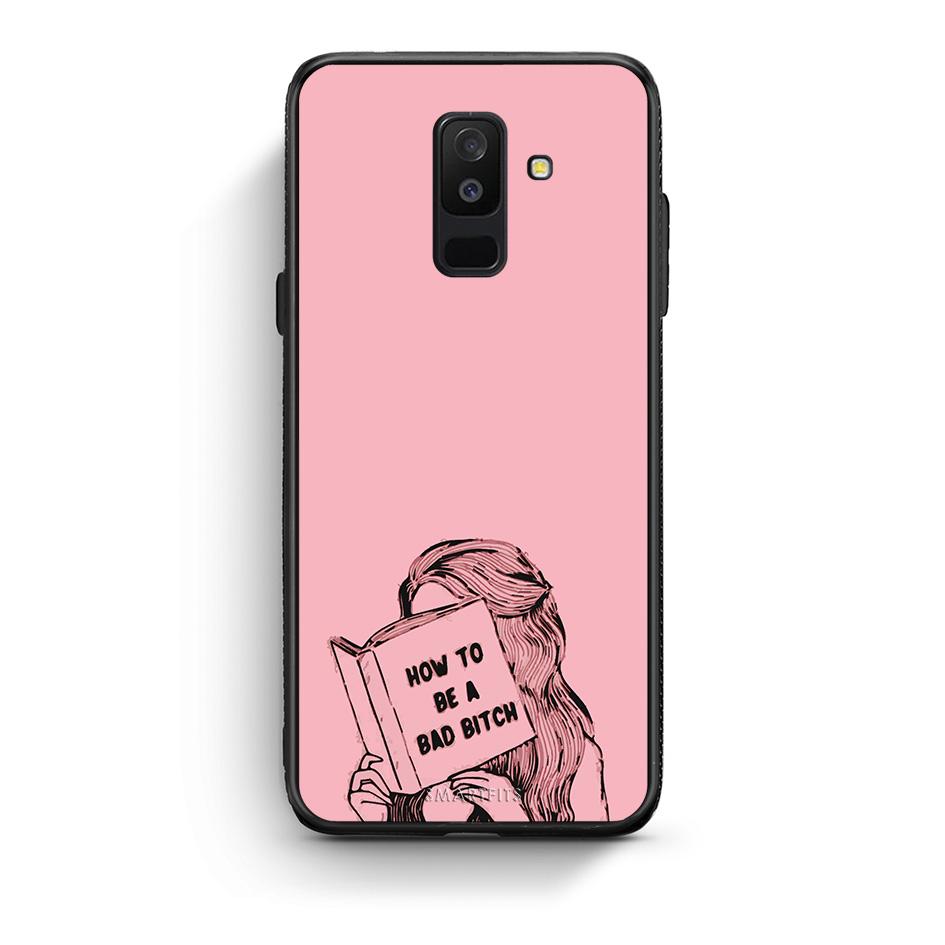 samsung A6 Plus Bad Bitch θήκη από τη Smartfits με σχέδιο στο πίσω μέρος και μαύρο περίβλημα | Smartphone case with colorful back and black bezels by Smartfits