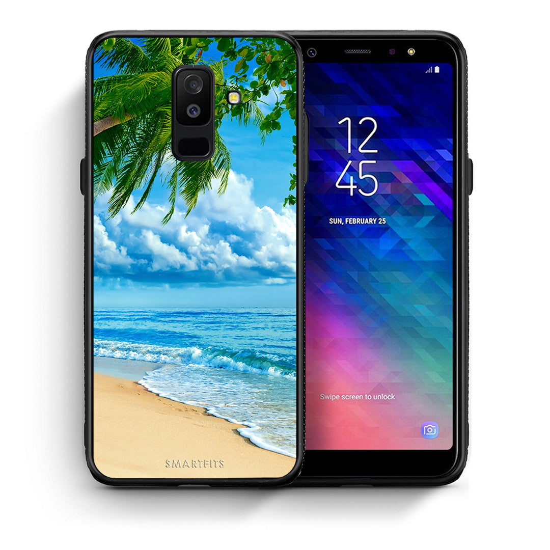Θήκη Samsung A6+ 2018 Beautiful Beach από τη Smartfits με σχέδιο στο πίσω μέρος και μαύρο περίβλημα | Samsung A6+ 2018 Beautiful Beach case with colorful back and black bezels