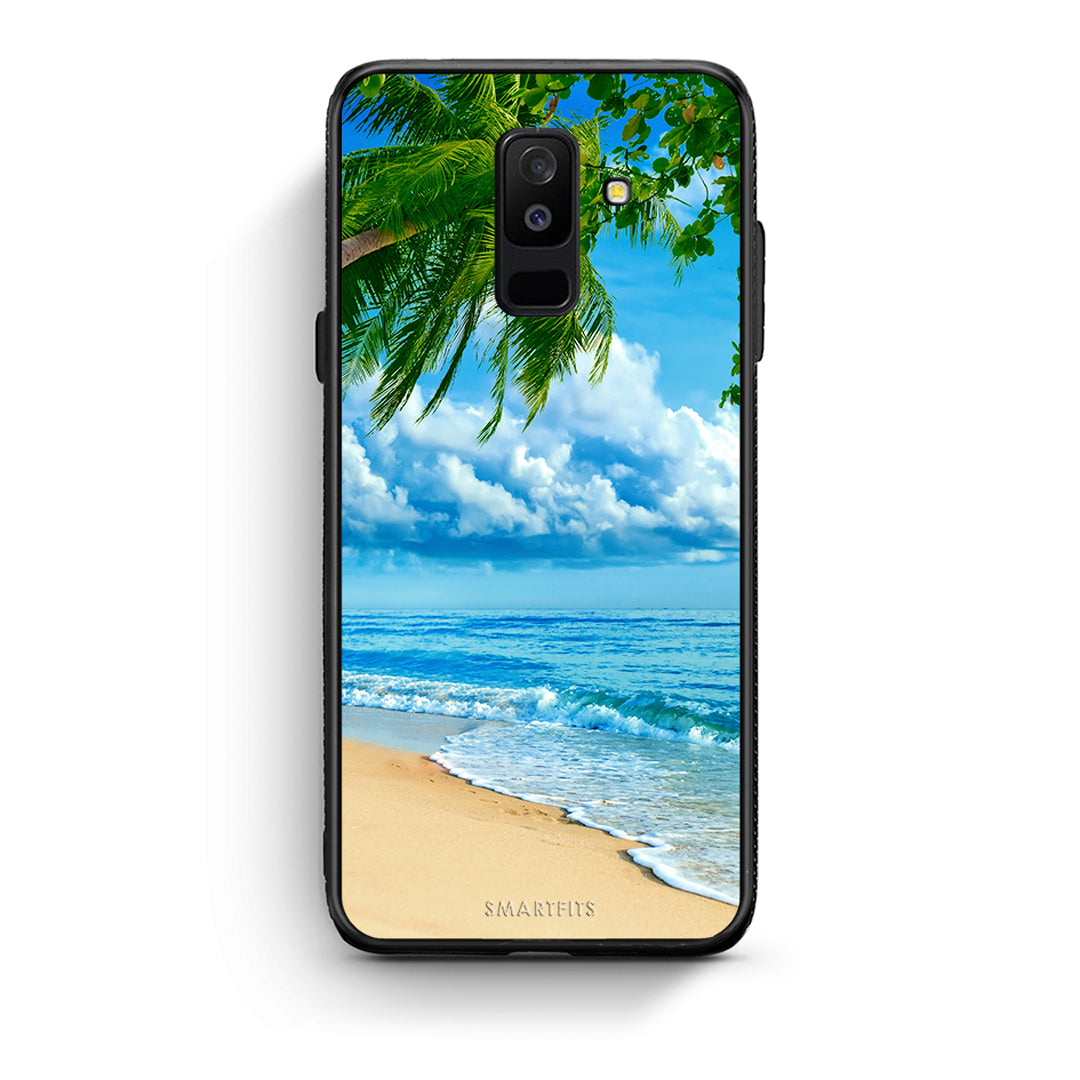 samsung A6 Plus Beautiful Beach θήκη από τη Smartfits με σχέδιο στο πίσω μέρος και μαύρο περίβλημα | Smartphone case with colorful back and black bezels by Smartfits