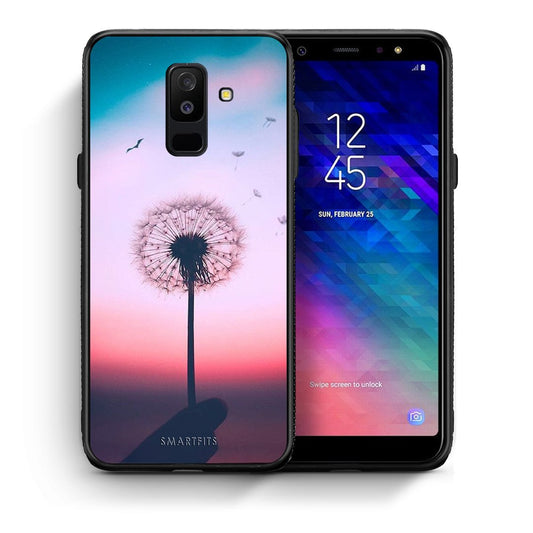 Θήκη Samsung A6+ 2018 Wish Boho από τη Smartfits με σχέδιο στο πίσω μέρος και μαύρο περίβλημα | Samsung A6+ 2018 Wish Boho case with colorful back and black bezels