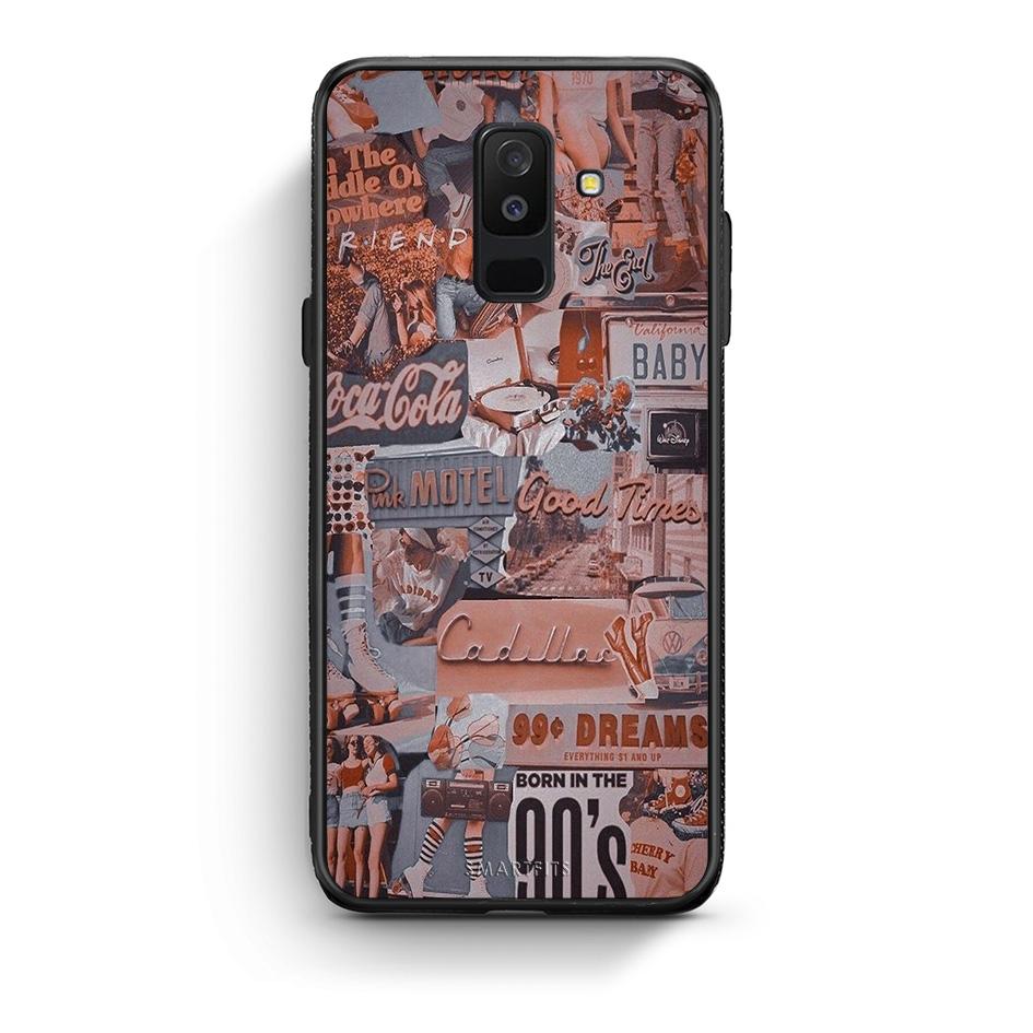 samsung A6 Plus Born In 90s θήκη από τη Smartfits με σχέδιο στο πίσω μέρος και μαύρο περίβλημα | Smartphone case with colorful back and black bezels by Smartfits