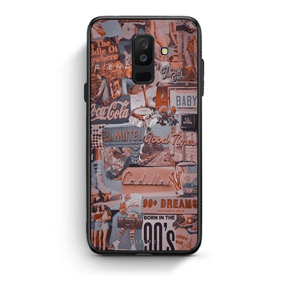 samsung A6 Plus Born In 90s θήκη από τη Smartfits με σχέδιο στο πίσω μέρος και μαύρο περίβλημα | Smartphone case with colorful back and black bezels by Smartfits