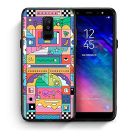 Thumbnail for Θήκη Samsung A6+ 2018 Bubbles Soap από τη Smartfits με σχέδιο στο πίσω μέρος και μαύρο περίβλημα | Samsung A6+ 2018 Bubbles Soap case with colorful back and black bezels