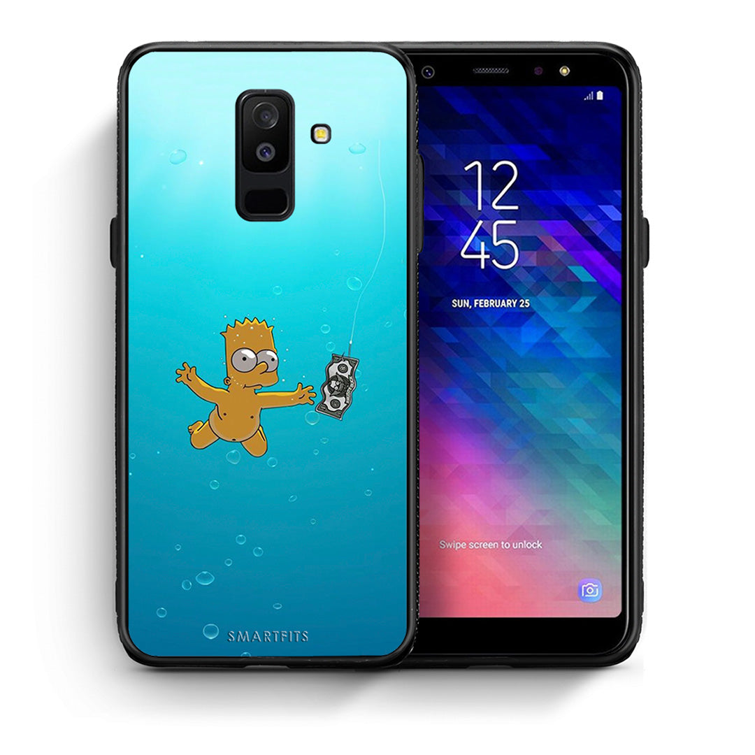 Θήκη Samsung A6+ 2018 Chasing Money από τη Smartfits με σχέδιο στο πίσω μέρος και μαύρο περίβλημα | Samsung A6+ 2018 Chasing Money case with colorful back and black bezels