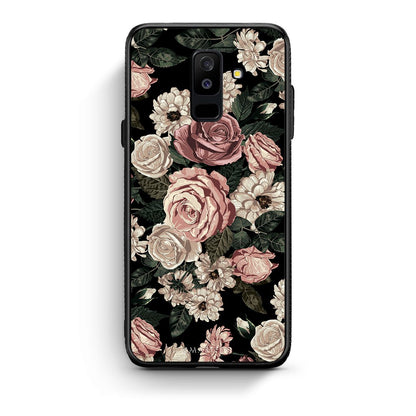 4 - samsung A6 Plus Wild Roses Flower case, cover, bumper