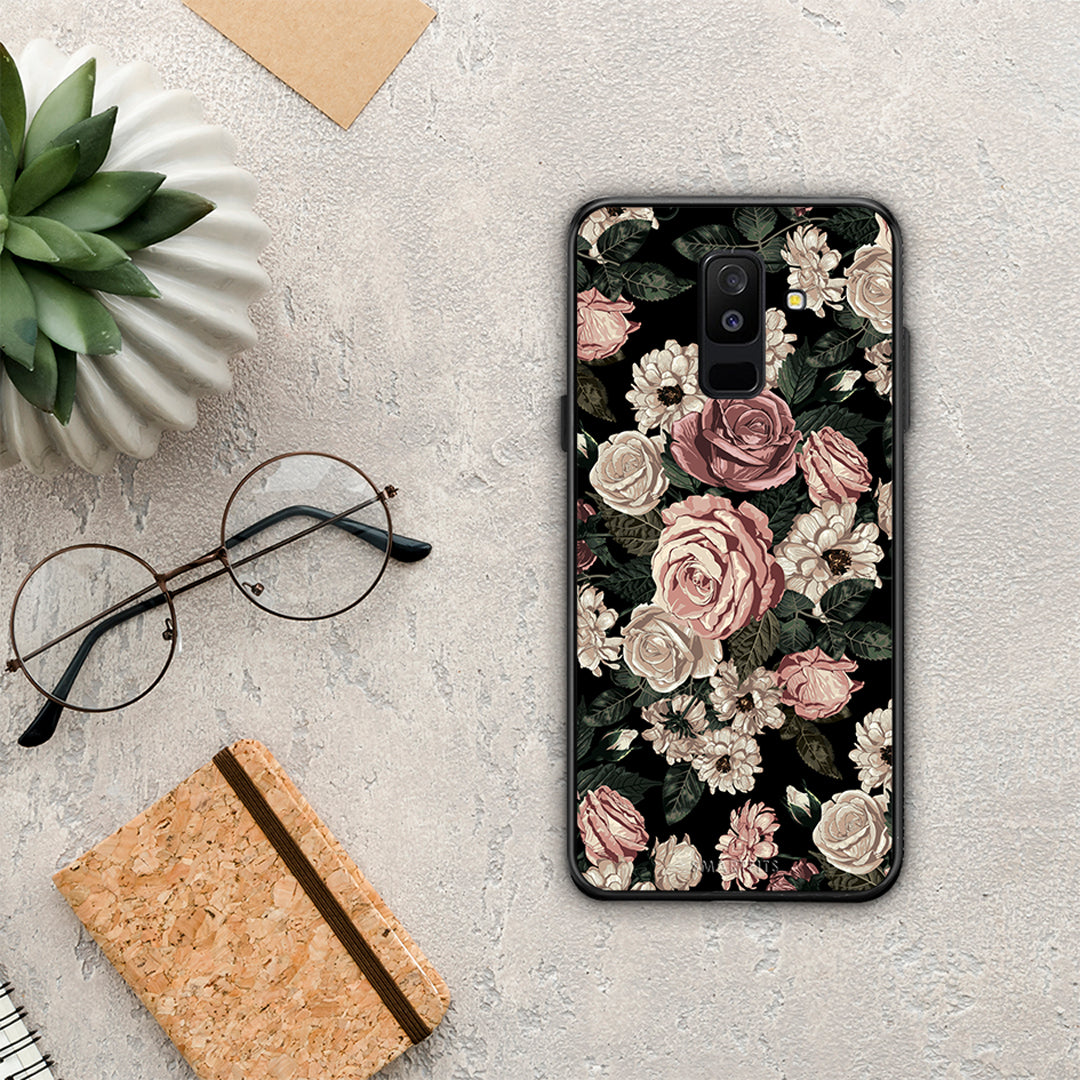 Flower Wild Roses - Samsung Galaxy A6+ 2018 θήκη