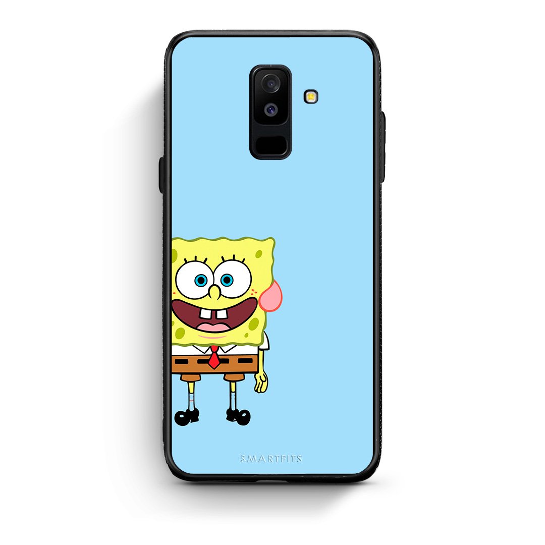 samsung A6 Plus Friends Bob θήκη από τη Smartfits με σχέδιο στο πίσω μέρος και μαύρο περίβλημα | Smartphone case with colorful back and black bezels by Smartfits