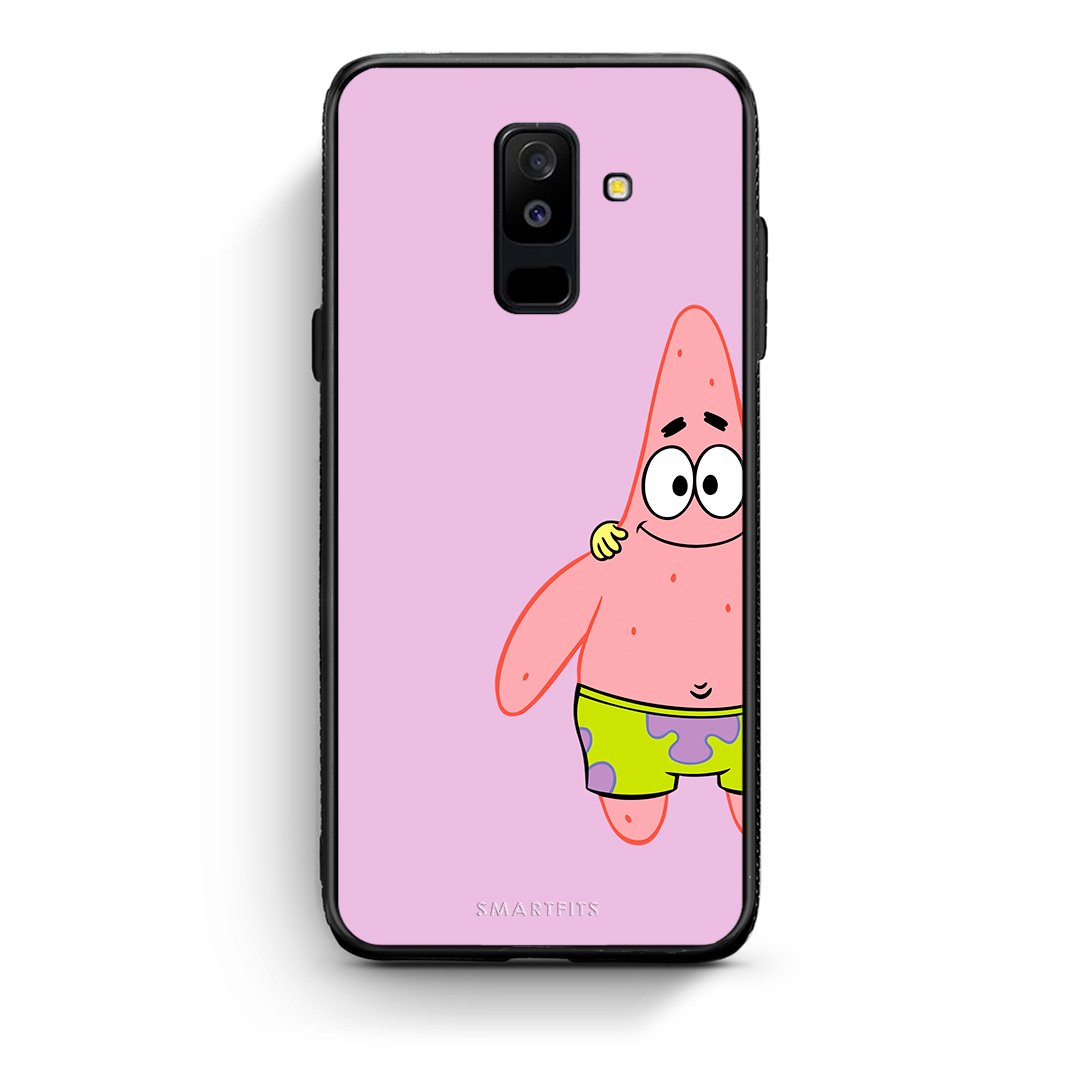 samsung A6 Plus  Friends Patrick θήκη από τη Smartfits με σχέδιο στο πίσω μέρος και μαύρο περίβλημα | Smartphone case with colorful back and black bezels by Smartfits