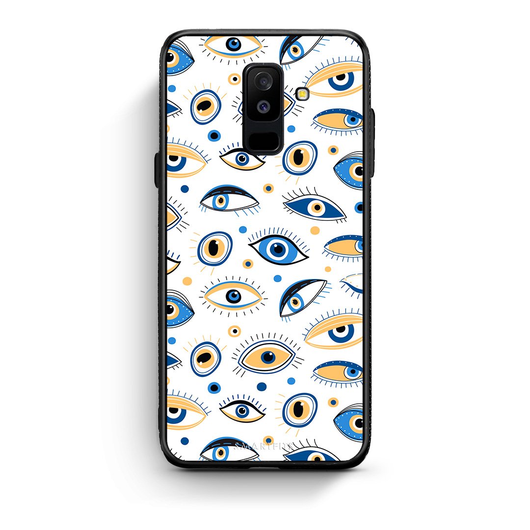 samsung A6 Plus Ftou Ftou θήκη από τη Smartfits με σχέδιο στο πίσω μέρος και μαύρο περίβλημα | Smartphone case with colorful back and black bezels by Smartfits