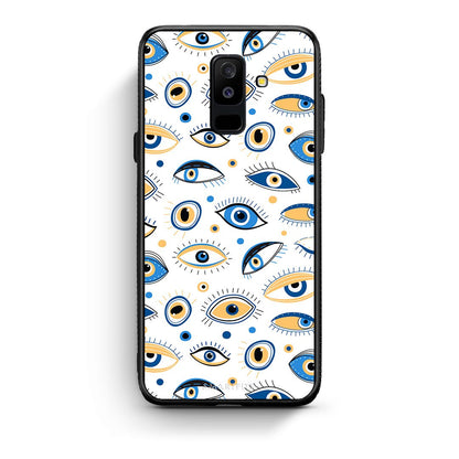 samsung A6 Plus Ftou Ftou θήκη από τη Smartfits με σχέδιο στο πίσω μέρος και μαύρο περίβλημα | Smartphone case with colorful back and black bezels by Smartfits