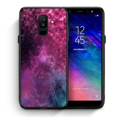 Θήκη Samsung A6+ 2018 Aurora Galaxy από τη Smartfits με σχέδιο στο πίσω μέρος και μαύρο περίβλημα | Samsung A6+ 2018 Aurora Galaxy case with colorful back and black bezels