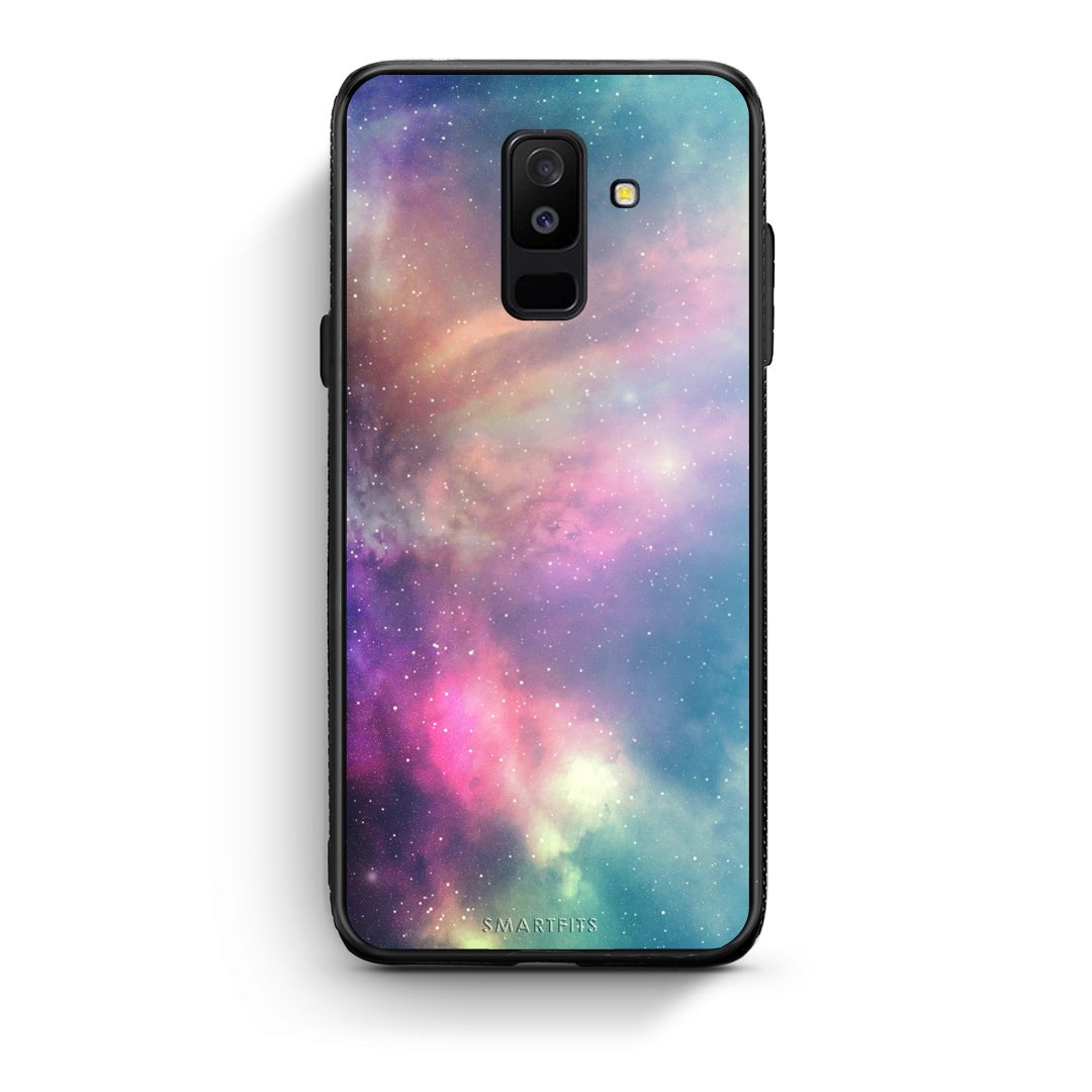 105 - samsung galaxy A6 Plus  Rainbow Galaxy case, cover, bumper