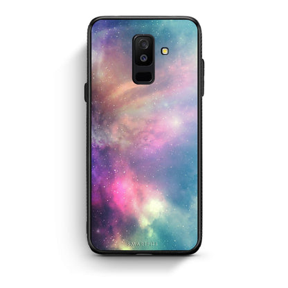 105 - samsung galaxy A6 Plus  Rainbow Galaxy case, cover, bumper