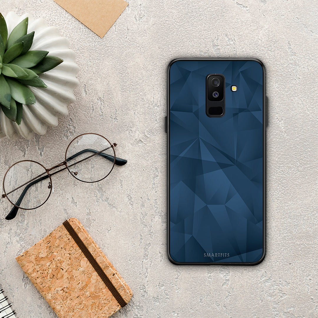 Geometric Blue Abstract - Samsung Galaxy A6+ 2018 θήκη