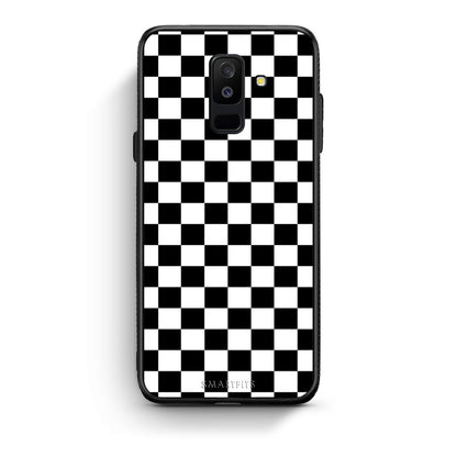 4 - samsung A6 Plus Squares Geometric case, cover, bumper