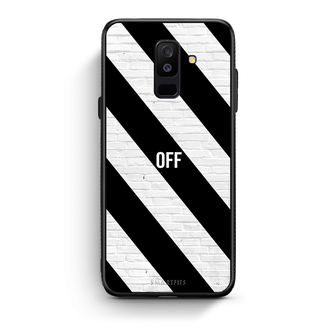 samsung A6 Plus Get Off θήκη από τη Smartfits με σχέδιο στο πίσω μέρος και μαύρο περίβλημα | Smartphone case with colorful back and black bezels by Smartfits