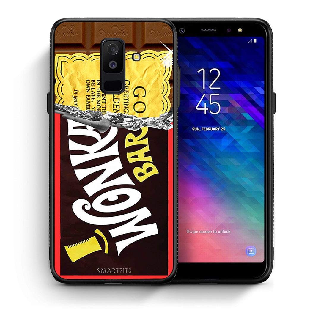 Θήκη Samsung A6+ 2018 Golden Ticket από τη Smartfits με σχέδιο στο πίσω μέρος και μαύρο περίβλημα | Samsung A6+ 2018 Golden Ticket case with colorful back and black bezels