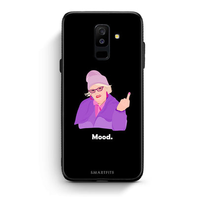 samsung A6 Plus Grandma Mood Black θήκη από τη Smartfits με σχέδιο στο πίσω μέρος και μαύρο περίβλημα | Smartphone case with colorful back and black bezels by Smartfits