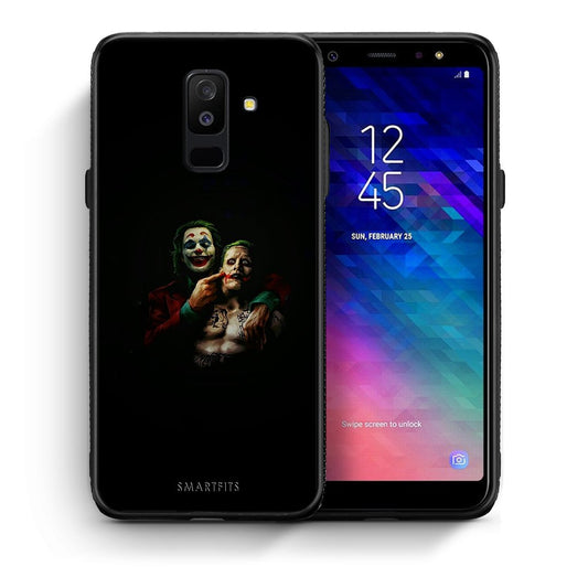 Θήκη Samsung A6+ 2018 Clown Hero από τη Smartfits με σχέδιο στο πίσω μέρος και μαύρο περίβλημα | Samsung A6+ 2018 Clown Hero case with colorful back and black bezels