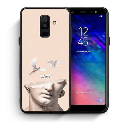 Θήκη Samsung A6+ 2018 In Love από τη Smartfits με σχέδιο στο πίσω μέρος και μαύρο περίβλημα | Samsung A6+ 2018 In Love case with colorful back and black bezels