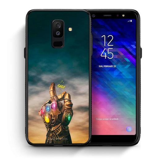 Θήκη Samsung A6+ 2018 Infinity Snap από τη Smartfits με σχέδιο στο πίσω μέρος και μαύρο περίβλημα | Samsung A6+ 2018 Infinity Snap case with colorful back and black bezels