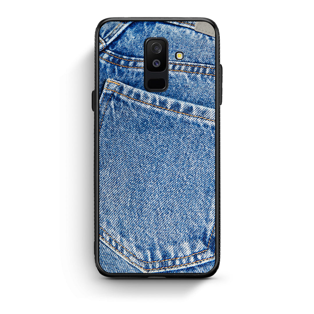 samsung A6 Plus Jeans Pocket θήκη από τη Smartfits με σχέδιο στο πίσω μέρος και μαύρο περίβλημα | Smartphone case with colorful back and black bezels by Smartfits