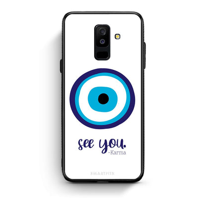 samsung A6 Plus Karma Says θήκη από τη Smartfits με σχέδιο στο πίσω μέρος και μαύρο περίβλημα | Smartphone case with colorful back and black bezels by Smartfits