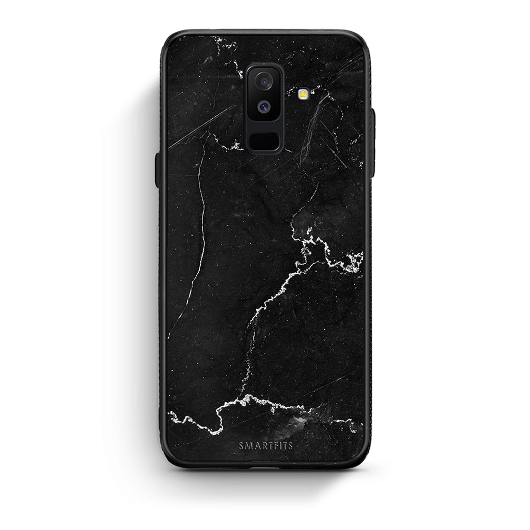 samsung A6 Plus Marble Black θήκη από τη Smartfits με σχέδιο στο πίσω μέρος και μαύρο περίβλημα | Smartphone case with colorful back and black bezels by Smartfits