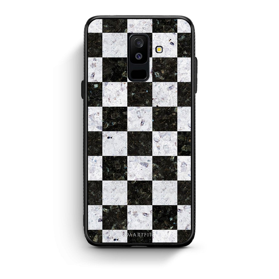 4 - samsung A6 Plus Square Geometric Marble case, cover, bumper