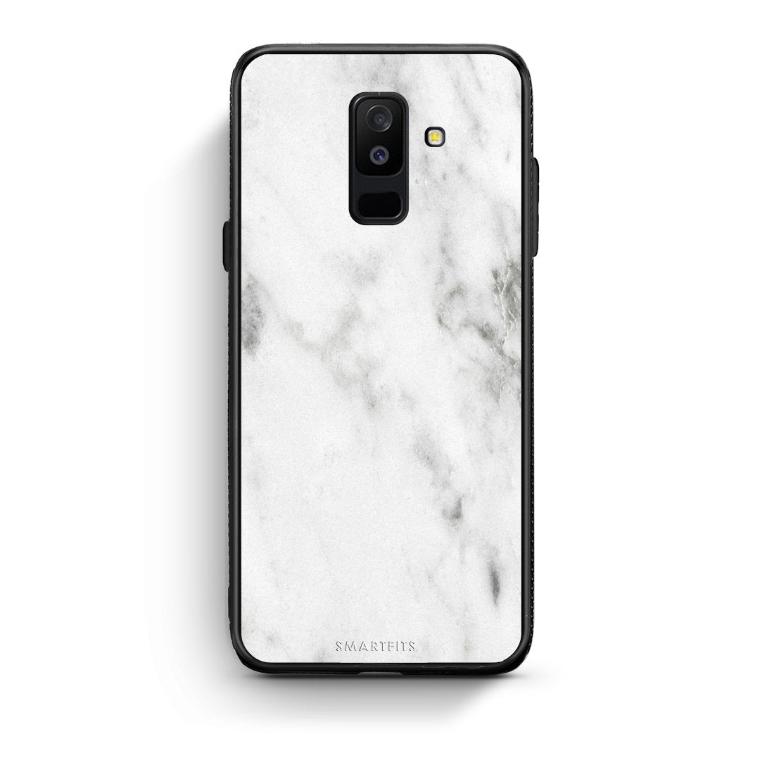 2 - samsung galaxy A6 Plus  White marble case, cover, bumper