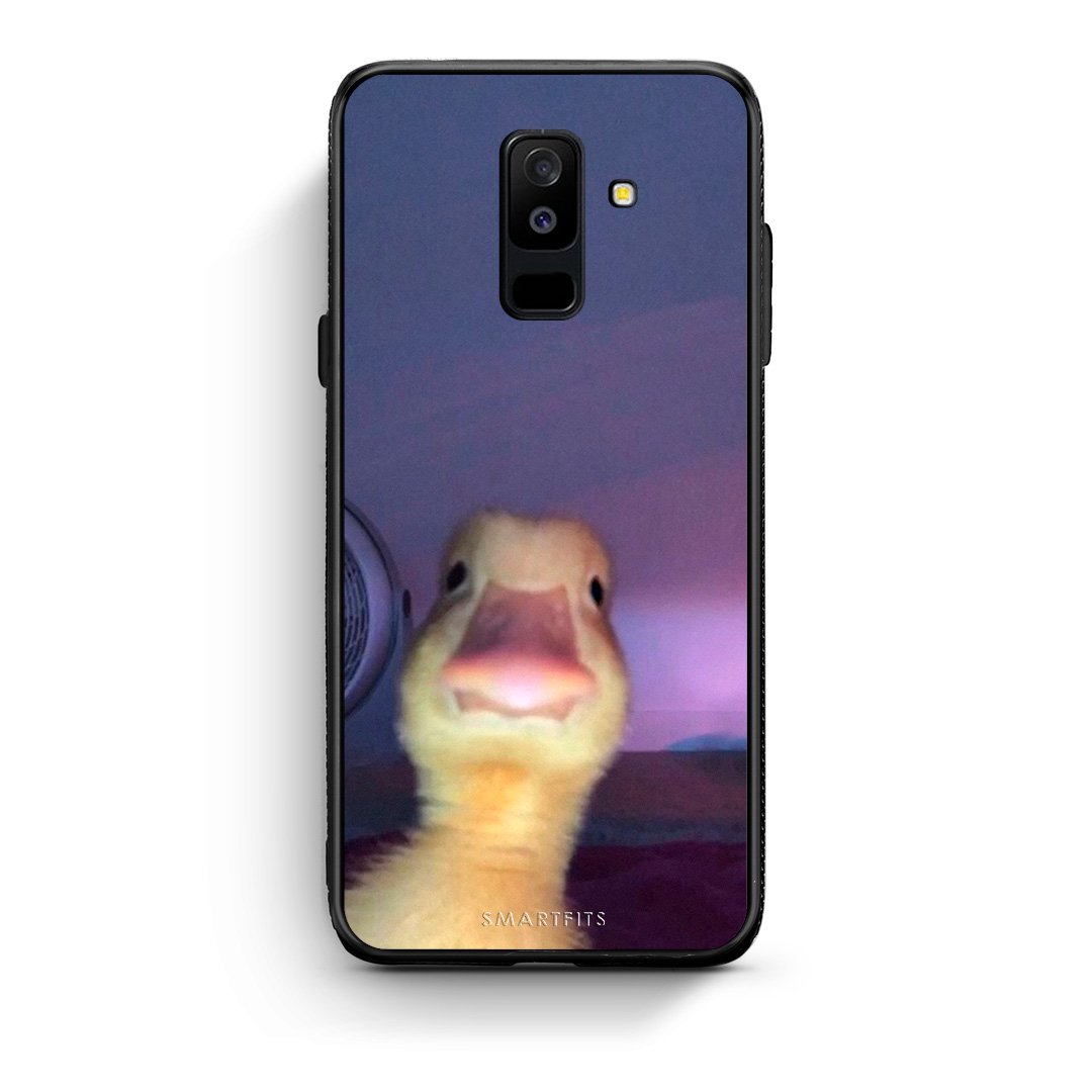 samsung A6 Plus Meme Duck θήκη από τη Smartfits με σχέδιο στο πίσω μέρος και μαύρο περίβλημα | Smartphone case with colorful back and black bezels by Smartfits