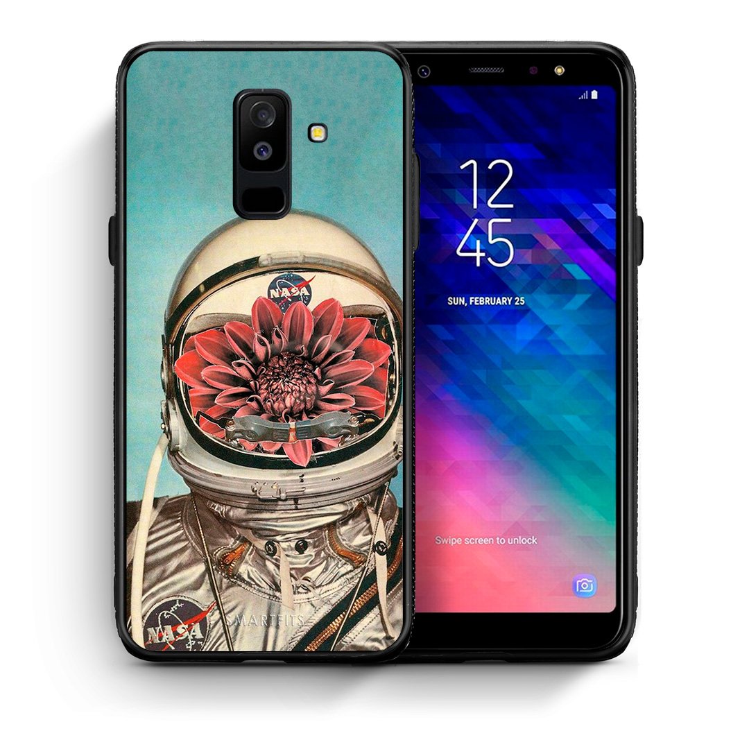 Θήκη Samsung A6+ 2018 Nasa Bloom από τη Smartfits με σχέδιο στο πίσω μέρος και μαύρο περίβλημα | Samsung A6+ 2018 Nasa Bloom case with colorful back and black bezels