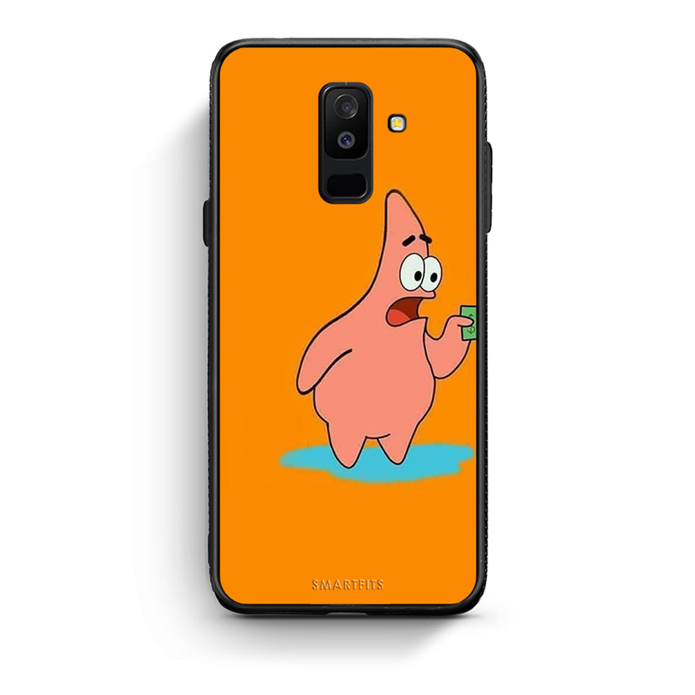 samsung A6 Plus No Money 1 Θήκη Αγίου Βαλεντίνου από τη Smartfits με σχέδιο στο πίσω μέρος και μαύρο περίβλημα | Smartphone case with colorful back and black bezels by Smartfits