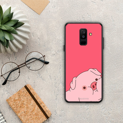 Pig Love 1 - Samsung Galaxy A6+ 2018 θήκη