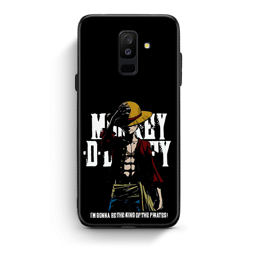 samsung A6 Plus Pirate King θήκη από τη Smartfits με σχέδιο στο πίσω μέρος και μαύρο περίβλημα | Smartphone case with colorful back and black bezels by Smartfits
