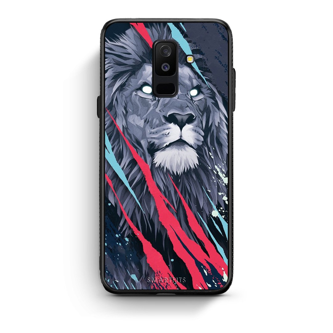 4 - samsung A6 Plus Lion Designer PopArt case, cover, bumper