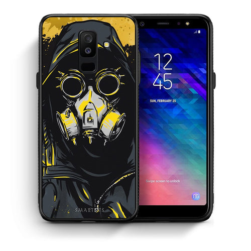 Θήκη Samsung A6+ 2018 Mask PopArt από τη Smartfits με σχέδιο στο πίσω μέρος και μαύρο περίβλημα | Samsung A6+ 2018 Mask PopArt case with colorful back and black bezels