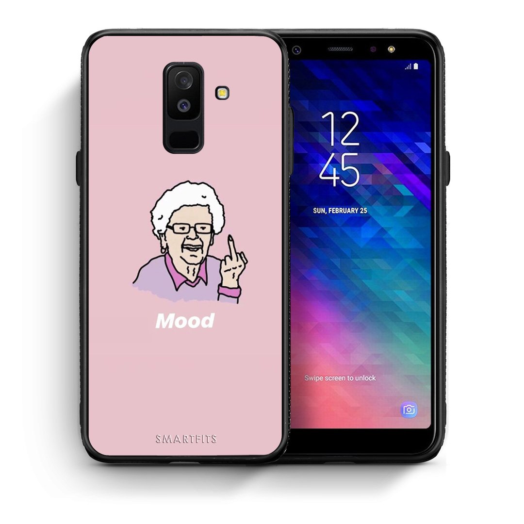 Θήκη Samsung A6+ 2018 Mood PopArt από τη Smartfits με σχέδιο στο πίσω μέρος και μαύρο περίβλημα | Samsung A6+ 2018 Mood PopArt case with colorful back and black bezels