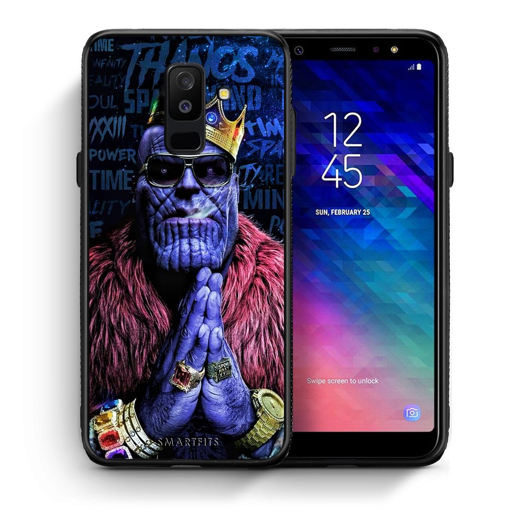 Θήκη Samsung A6+ 2018 Thanos PopArt από τη Smartfits με σχέδιο στο πίσω μέρος και μαύρο περίβλημα | Samsung A6+ 2018 Thanos PopArt case with colorful back and black bezels