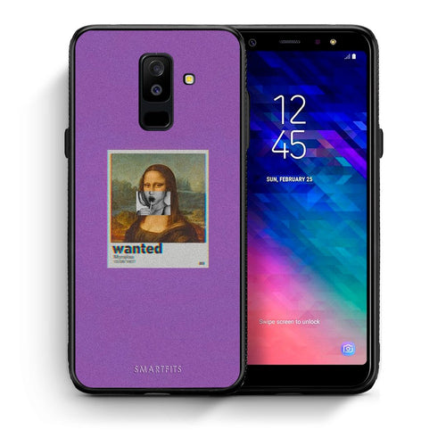 Θήκη Samsung A6+ 2018 Monalisa Popart από τη Smartfits με σχέδιο στο πίσω μέρος και μαύρο περίβλημα | Samsung A6+ 2018 Monalisa Popart case with colorful back and black bezels