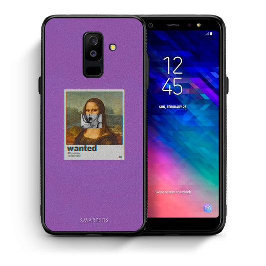 Θήκη Samsung A6+ 2018 Monalisa Popart από τη Smartfits με σχέδιο στο πίσω μέρος και μαύρο περίβλημα | Samsung A6+ 2018 Monalisa Popart case with colorful back and black bezels