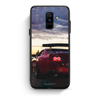 samsung A6 Plus Racing Supra θήκη από τη Smartfits με σχέδιο στο πίσω μέρος και μαύρο περίβλημα | Smartphone case with colorful back and black bezels by Smartfits