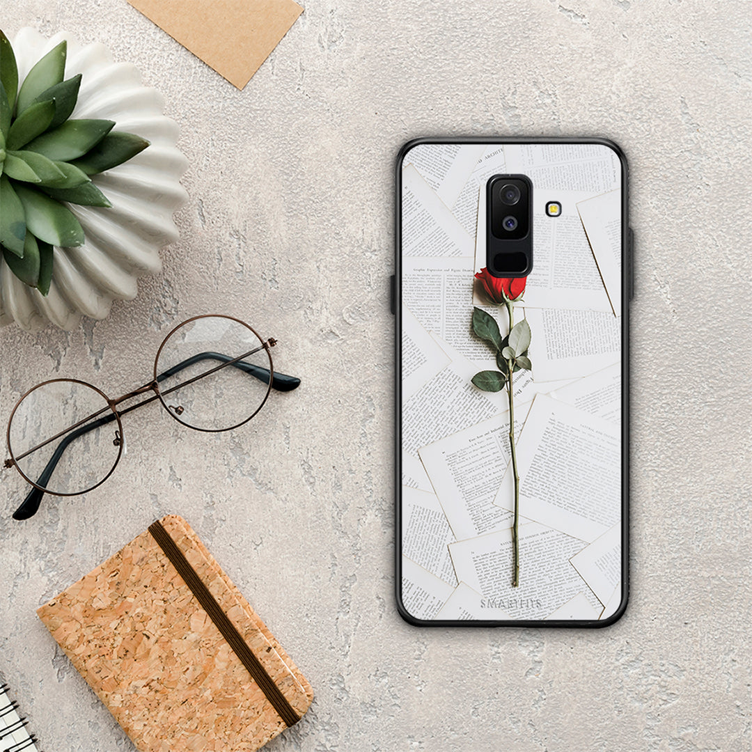 Red Rose - Samsung Galaxy A6+ 2018 θήκη