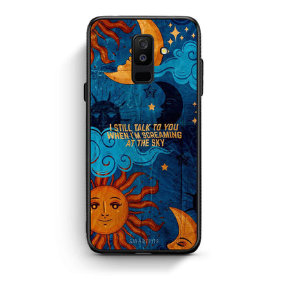 samsung A6 Plus Screaming Sky θήκη από τη Smartfits με σχέδιο στο πίσω μέρος και μαύρο περίβλημα | Smartphone case with colorful back and black bezels by Smartfits